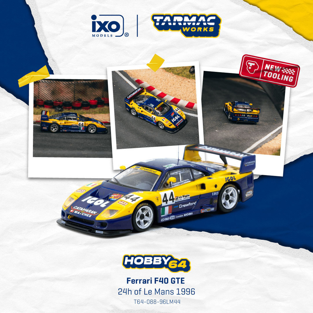 Die Cast Car 1 64 - Tersedia TW 1:64 Ferrari F40 GTE